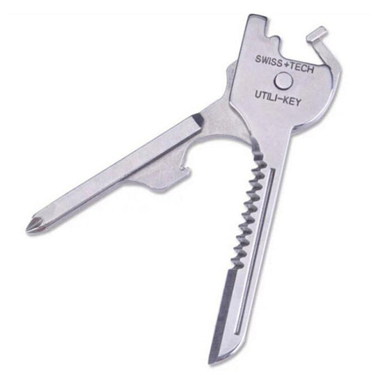 SWISS+TECH HW19004 6 in 1 Swiss Knife Multifunction Keychain Screwdriver Bottle Opener Outdoor Camping Tool