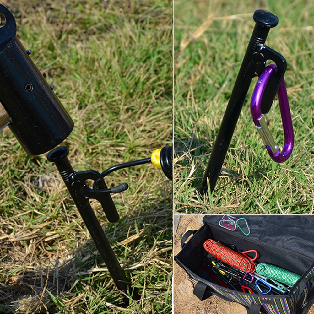 DESERT&amp;FOX 30cm Steel Tent Stake Thicken Ground Peg Outdoor Camping Canopy Tarp Accessories