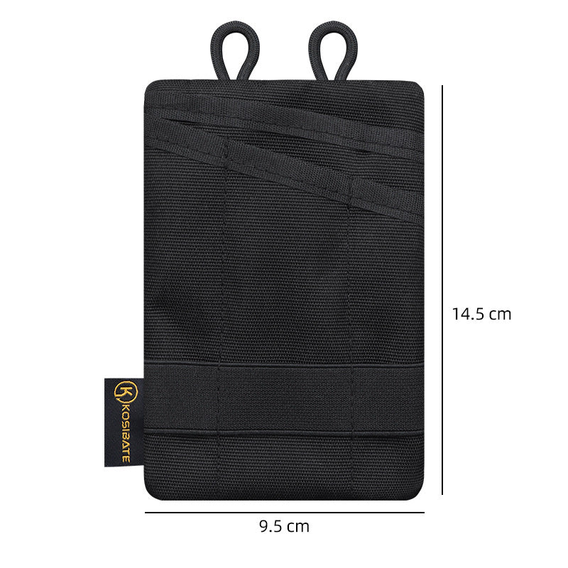 Uniqkart H250 Tactical Molle Pouch Military Tool Storage Bag Belt Utility Fanny Hip Holster Coins Keys Organization Bag - Black