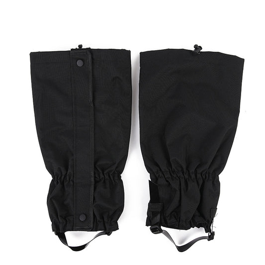 1Pair Sports Shoe Boots Cover Outdoor Waterproof Sports Climbing Legging Gaiters Waterproof Boots Cover for Hiking, Skiing, Hunting - Black