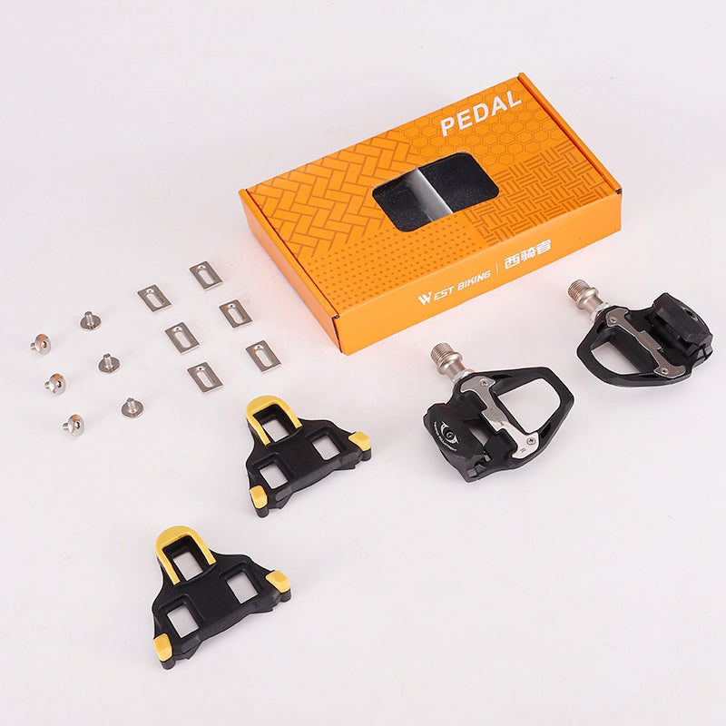 YP0802092 1 Pair Bicycle Anti-slip Self-Locking Pedals Road Bike Cycling SPD Pedals with Cleats