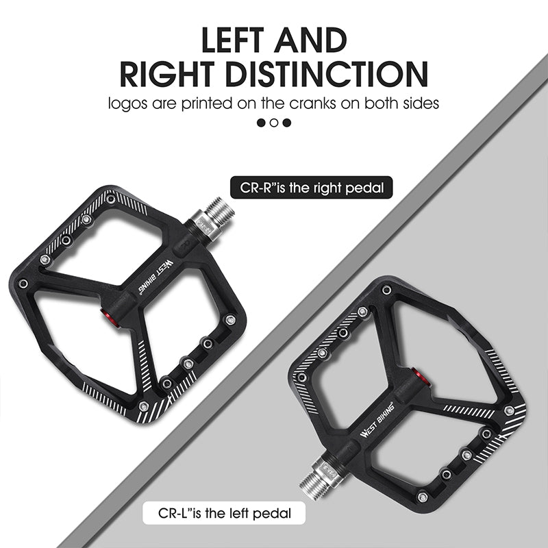 YP0802095 1 Pair MTB Bike Pedals Non-Slip Mountain Bike Nylon Pedals Bicycle Accessories - Red