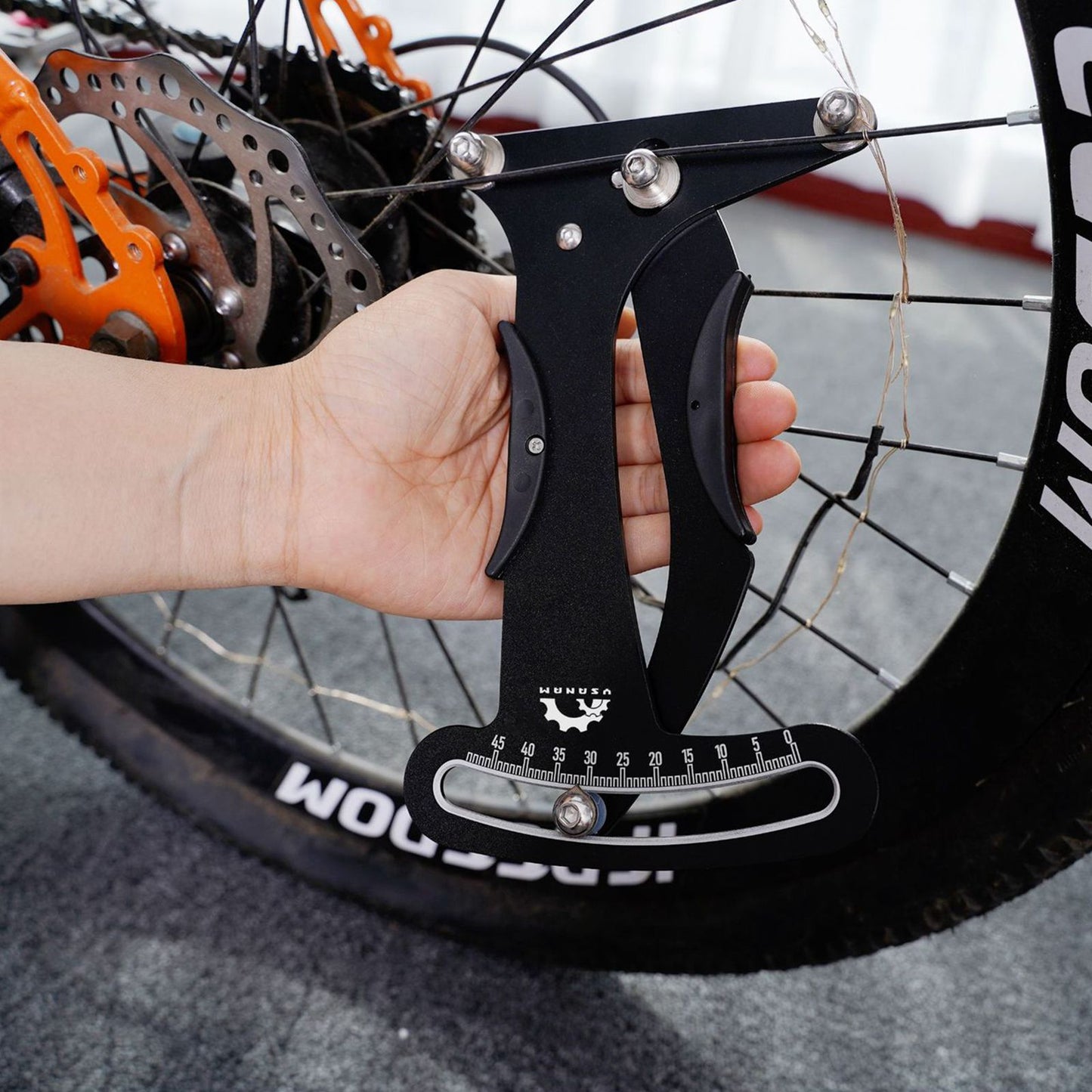 Uniqkart Bicycle Spoke Tension Meter Measuring Tool Aluminum Alloy Wheel Repair Tool MTB Bike Meter Tensiometer