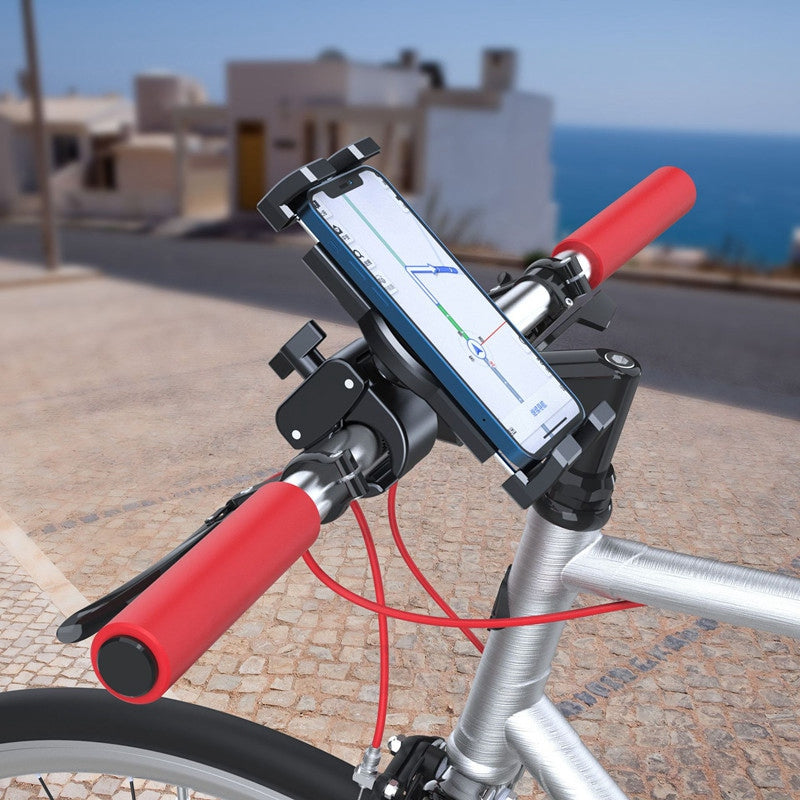 A081+X55 Bike Tablet Holder Mount Shockproof Mobile Phone Navigation Stand Bicycle Electric Vehicle Motorcycle Cell Phone MTB Mount