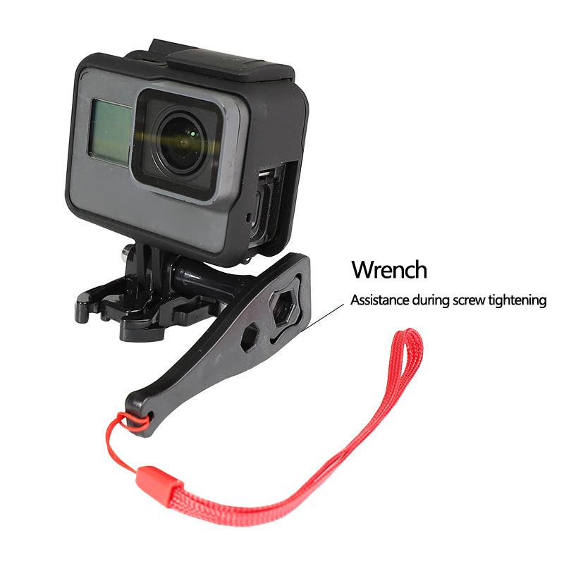 Uniqkart for Insta360 Action Camera Aluminum Alloy Helmet Bracket Mount Set with Extension Arm