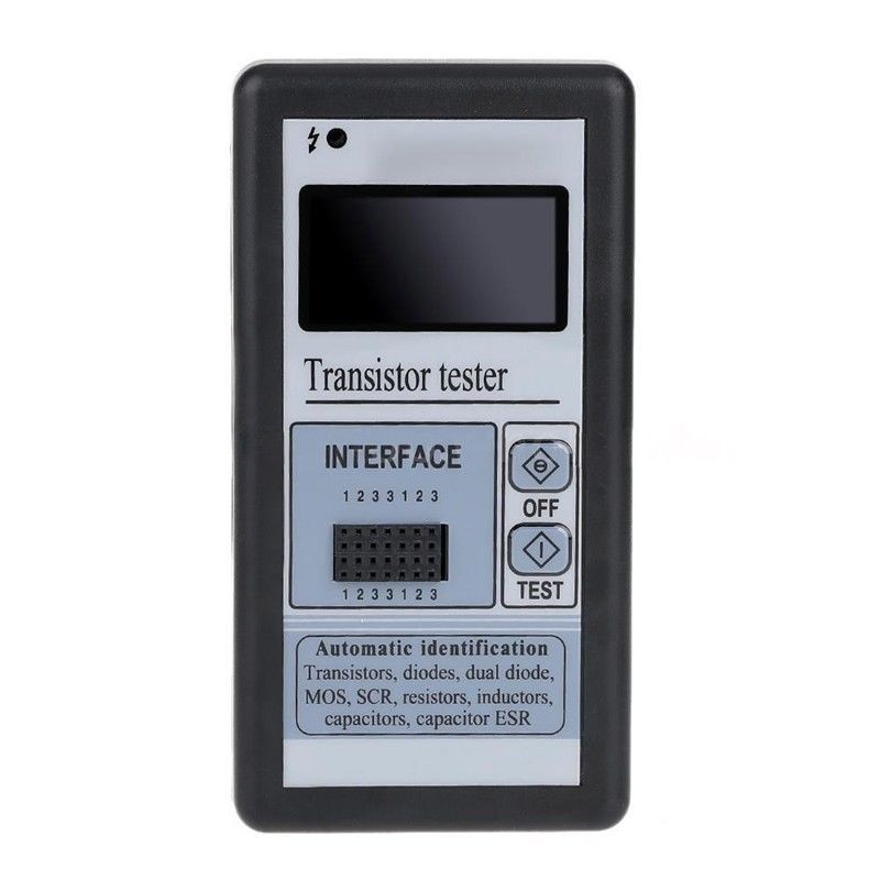 Color Screen Version Graphic Display M328 Transistor Tester Resistance Inductance Meter Capacitance ESR Meter (without Battery) - Black