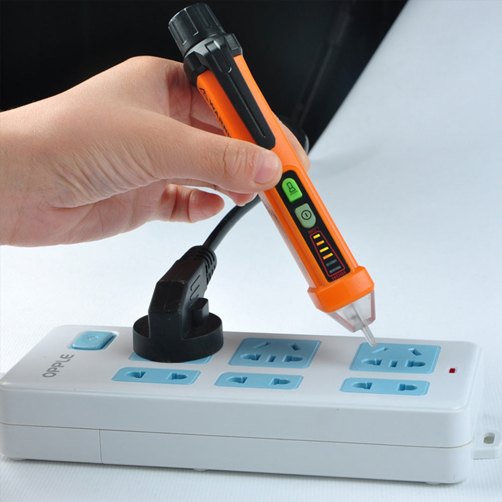 PEAKMETER PM8908C 50-60Hz AC 12-1000V Non-Contact Voltage Tester Tool Circuit Detector Test Pen