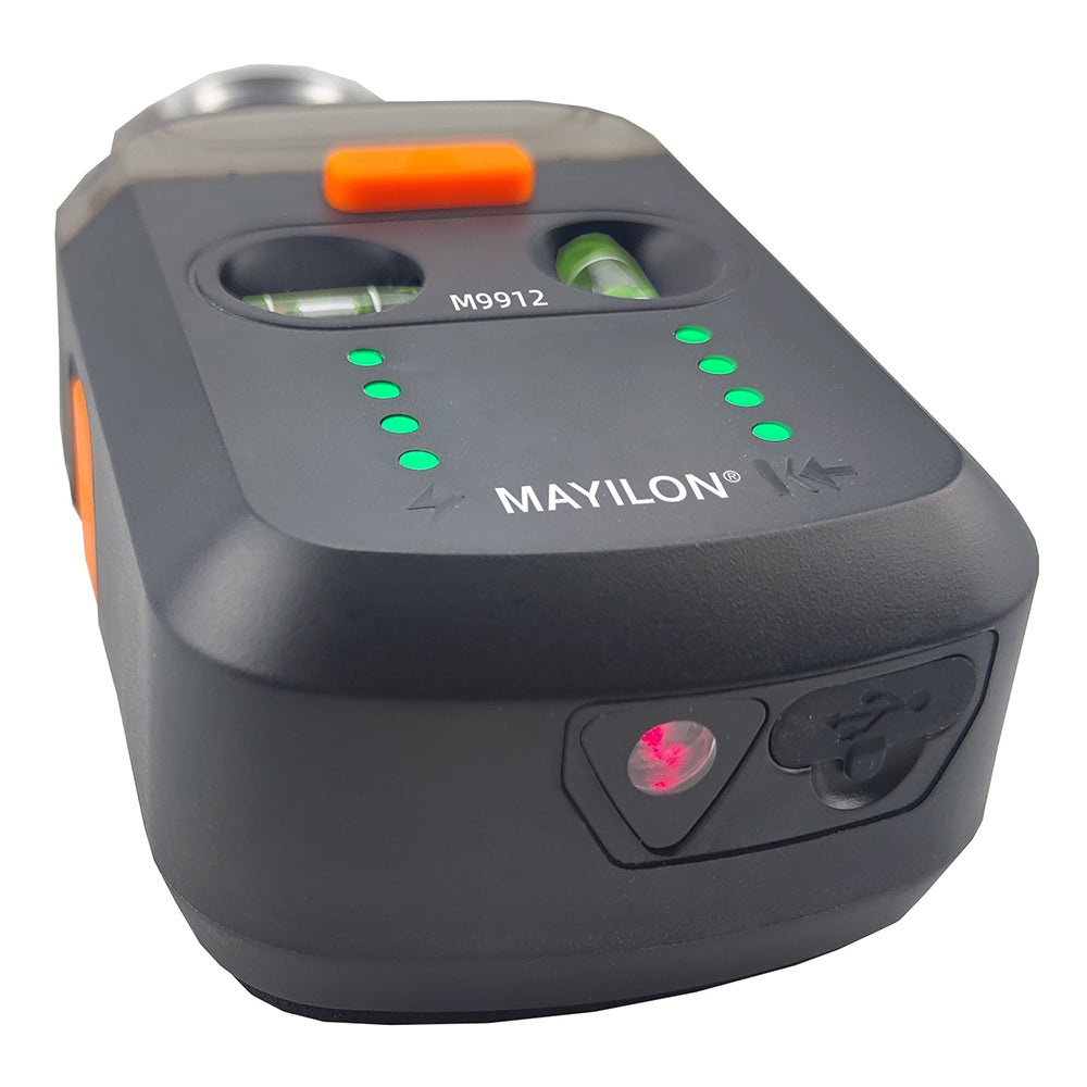 MAYILON M9912 (DC10) 2-in-1 Electric Drilling Dust Collector Red Light Laser Level Multifunction Laser Level with Two Bubbles Angle Measuring Tool for Carpentry, Building