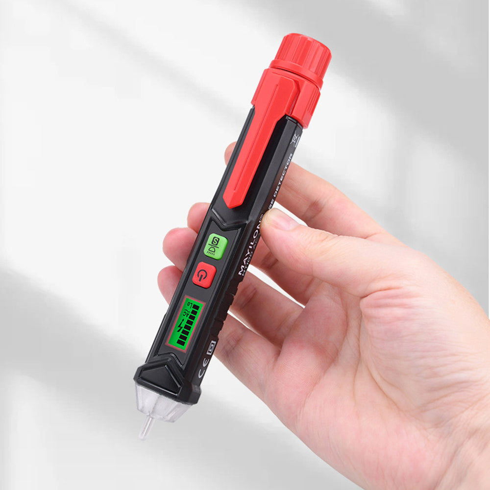 MAYILON HT100 Smart Voltage Detector Electric Indicator Non-Contact Tester Circuit Breakpoint Finder Null Live Wire Test Tools AC 1000V (No Battery)