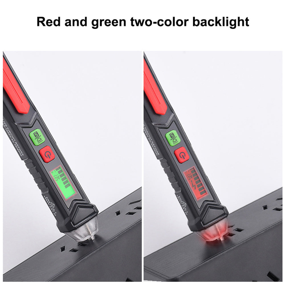 MAYILON HT100 Smart Voltage Detector Electric Indicator Non-Contact Tester Circuit Breakpoint Finder Null Live Wire Test Tools AC 1000V (No Battery)