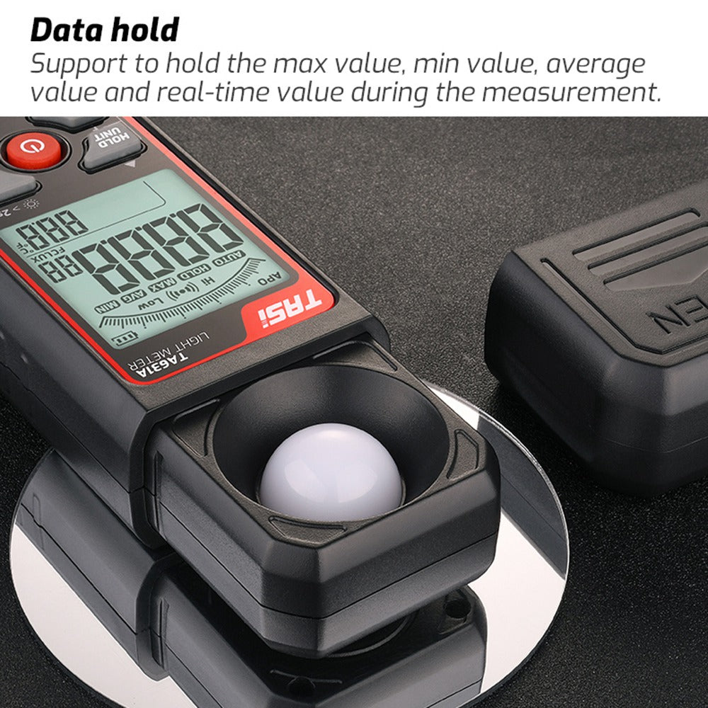 TASI TA631B Digital Light Meter Photography Luxmeter 0.1-300000LUX Illuminometer Lux / FC Measure Photometer Tester