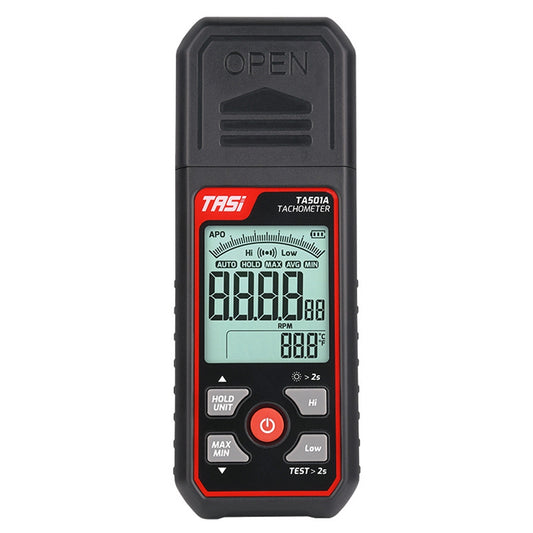 TASI TA501A Handheld Digital Tachometer 2.5-99999RPM Non-contact Rotation Speed Meter for Motors Fans