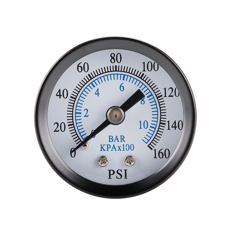 TS-40-10bar 0-160 PSI Range Pressure Gauge Stainless Steel Dual Scale Economical All Purpose Pressure Water Pressure Gauge