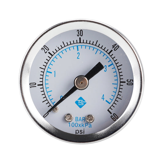TS-Z51 Dual Scale Economic Pressure Gauge Water Pressure Gauge Stainless Steel 1 / 8inch NPT Lower Mount