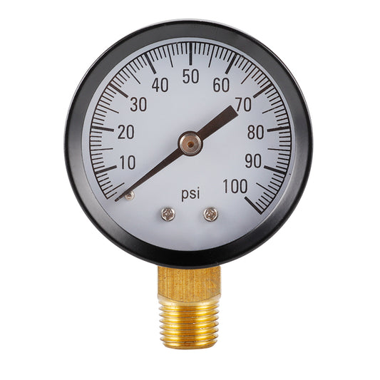 TS-50-100PSI 0-100PSI Radial Air Pressure Gauge Hydraulic Oil Pressure Gauge Water Pressure Meter