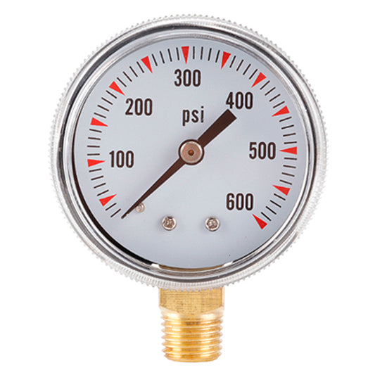 TS-Y50-600psi Dual Scale Water Vacuum Pressure Gauge High Precision Gas Air Pressure Gauge 1 / 4inch NPT Bottom Mount