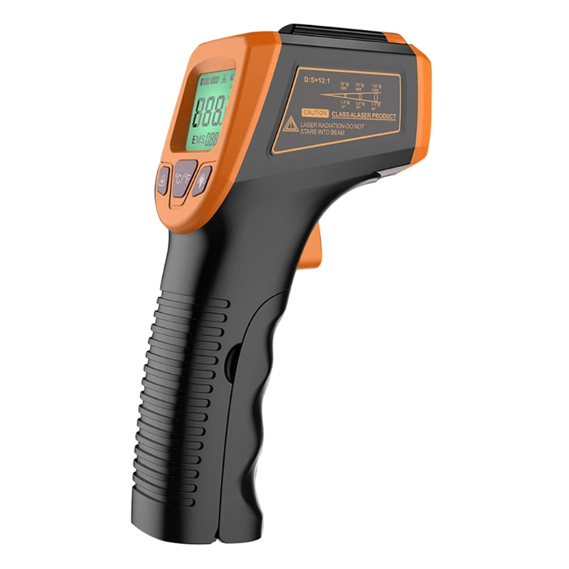 GM320S Non-contact Handheld Industrial Infrared Thermometer High Precision LCD Display Backlit Temperature Tester - Orange