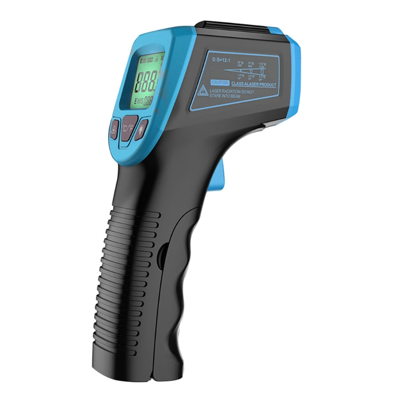GM320S Non-contact Handheld Industrial Infrared Thermometer High Precision LCD Display Backlit Temperature Tester - Blue