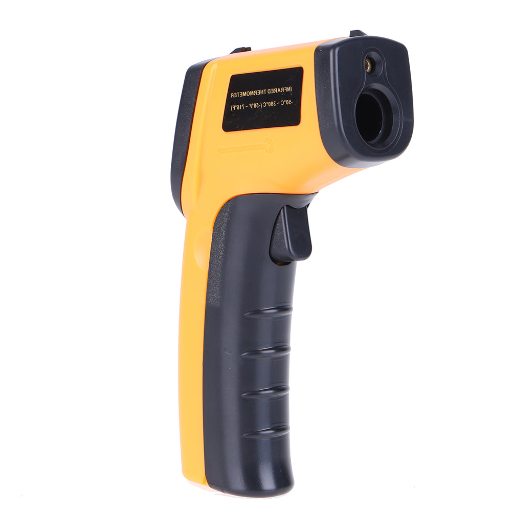 GM320 Digital Infrared Thermometer Non Contact Pyrometer IR Laser Point Gun with Backlight - Yellow
