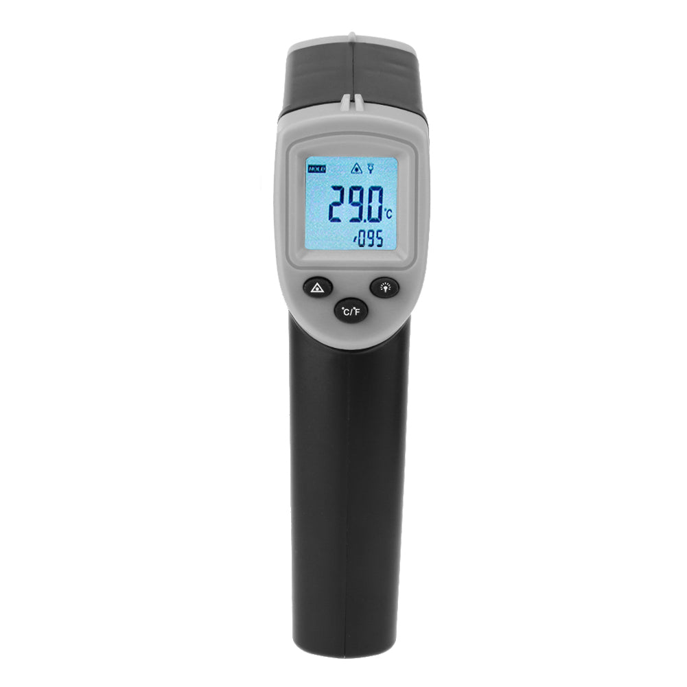 GM320 Digital Infrared Thermometer Non Contact Pyrometer IR Laser Point Gun with Backlight - Grey