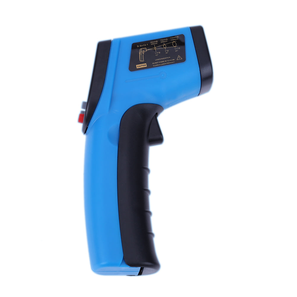 GM320 Digital Infrared Thermometer Non Contact Pyrometer IR Laser Point Gun with Backlight - Blue