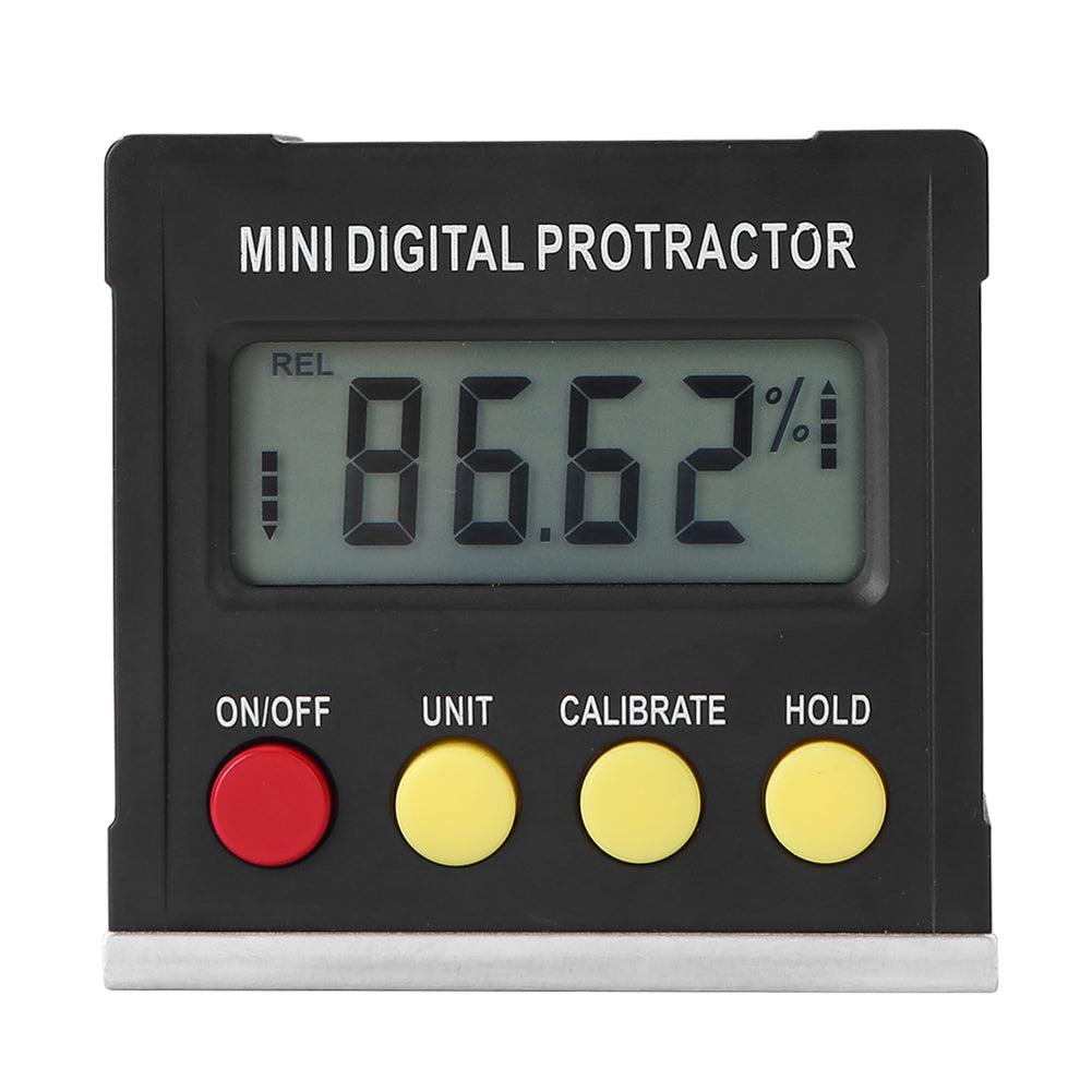 4 Keys Mini Digital Protractor Inclinometer Electronic Level Box Magnetic Meter with LCD Display