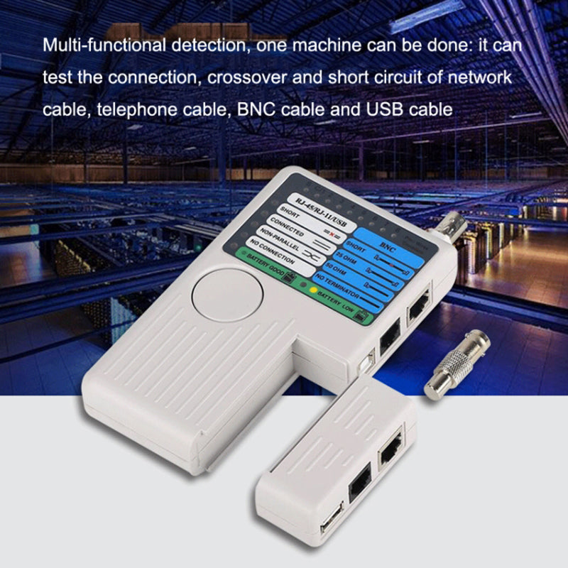 Multi-function Tester Portable 4-in-1 Line Finder Network Cable Tester (Battery Not Included)