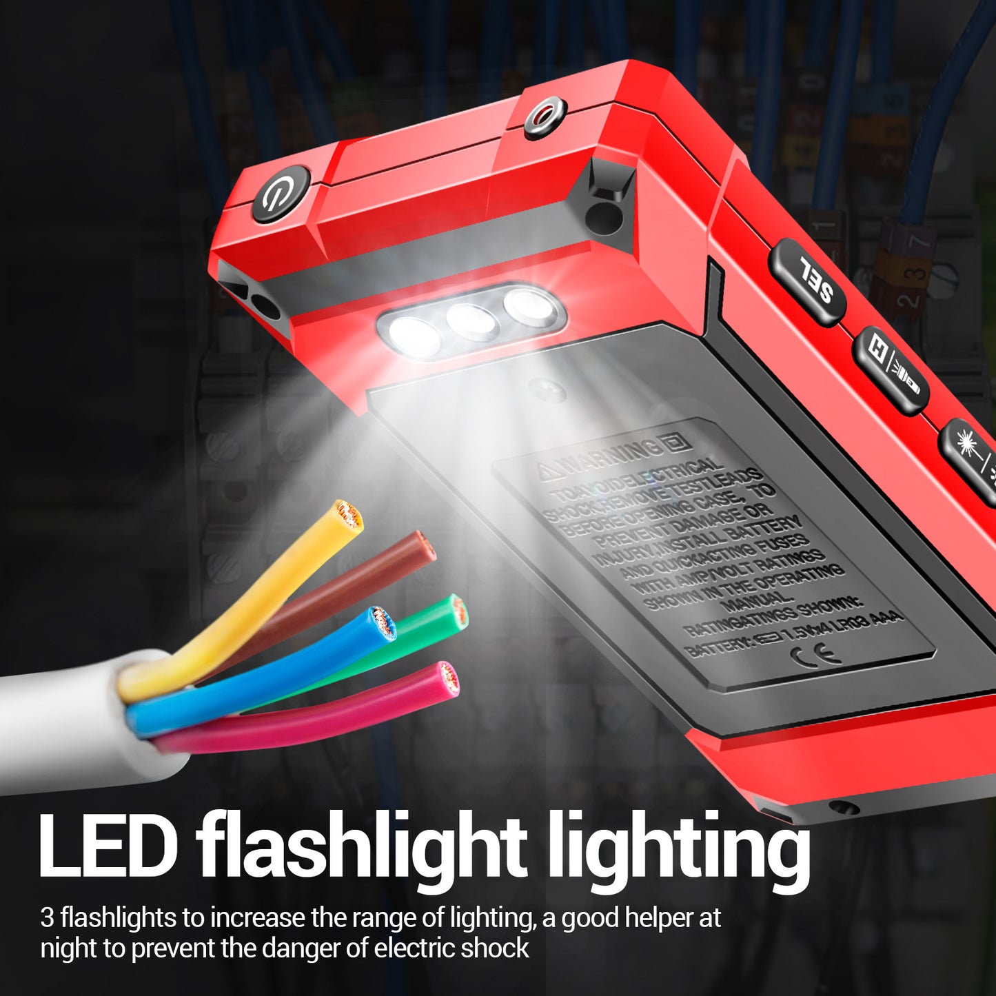 Aneng 622B Touch Screen Multimeter Smart Anti-Burn Digital High Precision Multimeter with LED Light