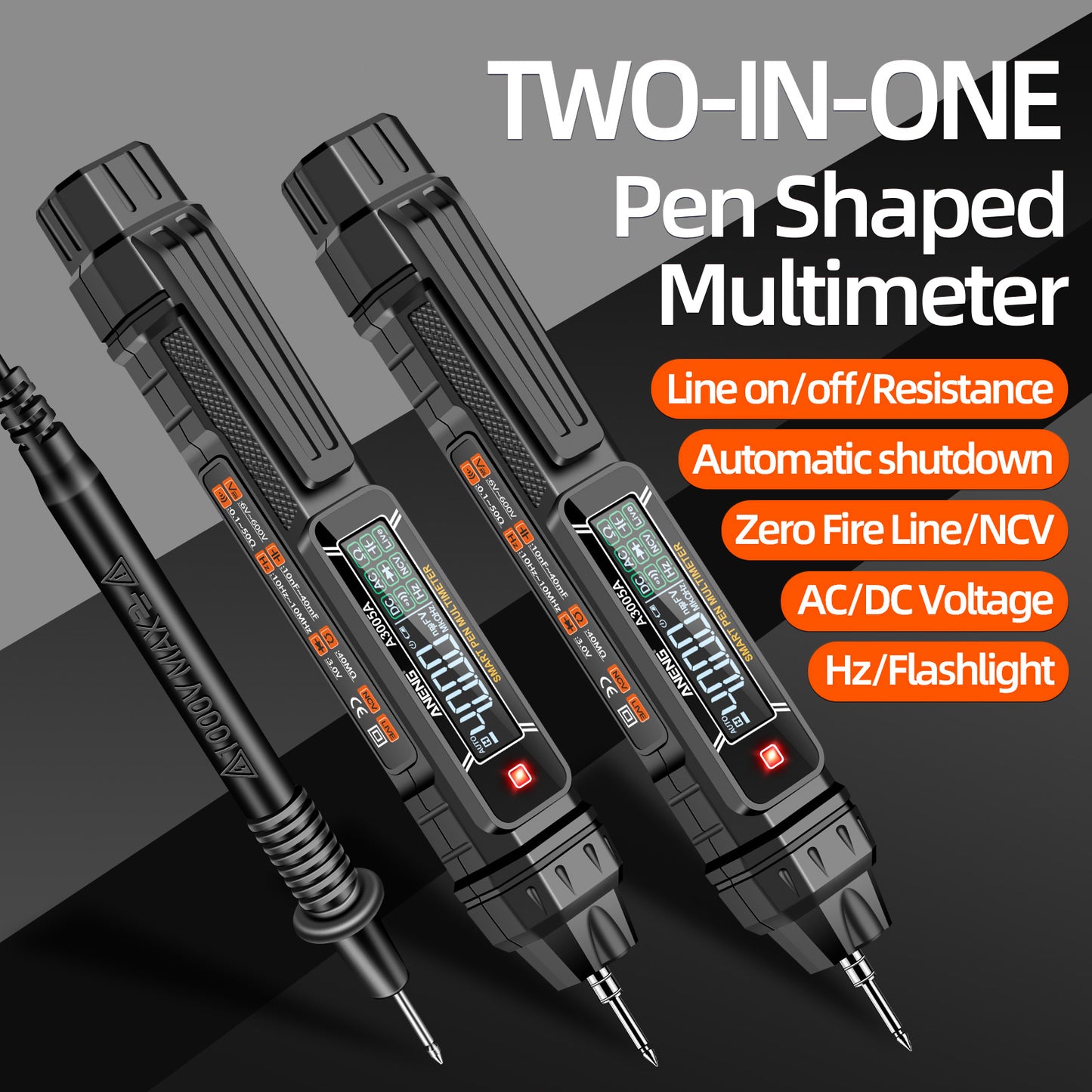 Aneng A3005 Digital Multimeter Pen Professional AC / DC Voltage Meter Smart Measuring Tool - Upgraded Version