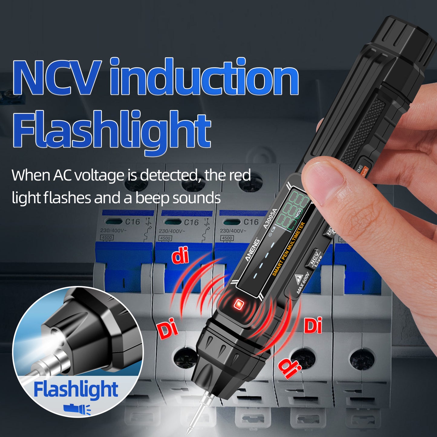 Aneng A3005 Digital Multimeter Pen Professional AC / DC Voltage Meter Smart Measuring Tool - Upgraded Version