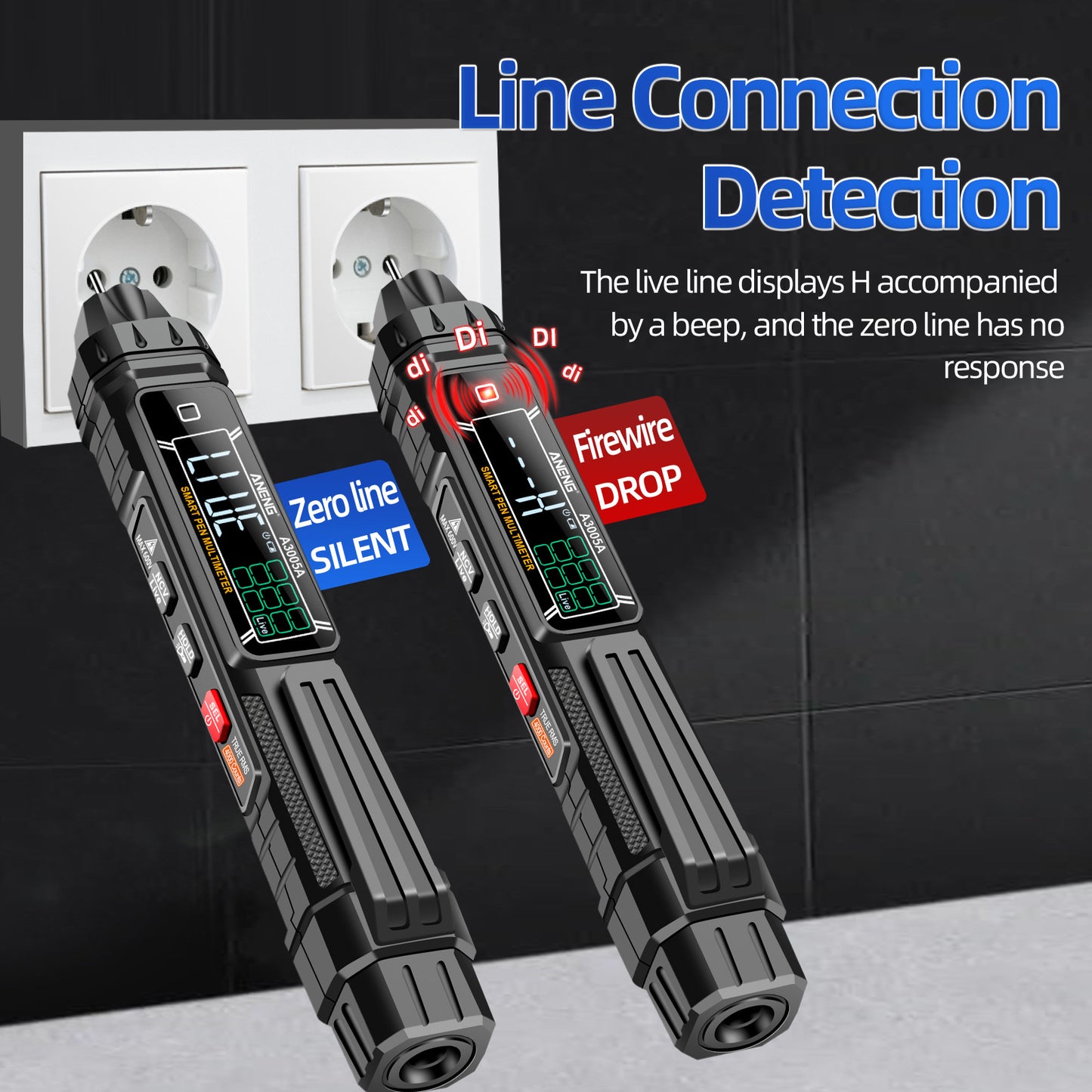 Aneng A3005 Digital Multimeter Pen Professional AC / DC Voltage Meter Smart Measuring Tool - Upgraded Version