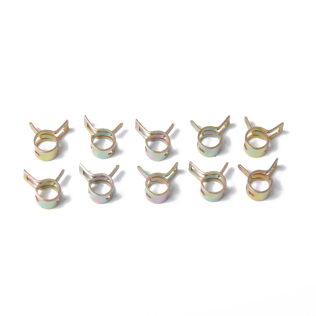 A7608 60Pcs / Set 6 / 9 / 10 / 12 / 14 / 15mm Fuel Oil Water Pipe Clips 65Mn Spring Steel Hose Fastener Clamps with Storage Box