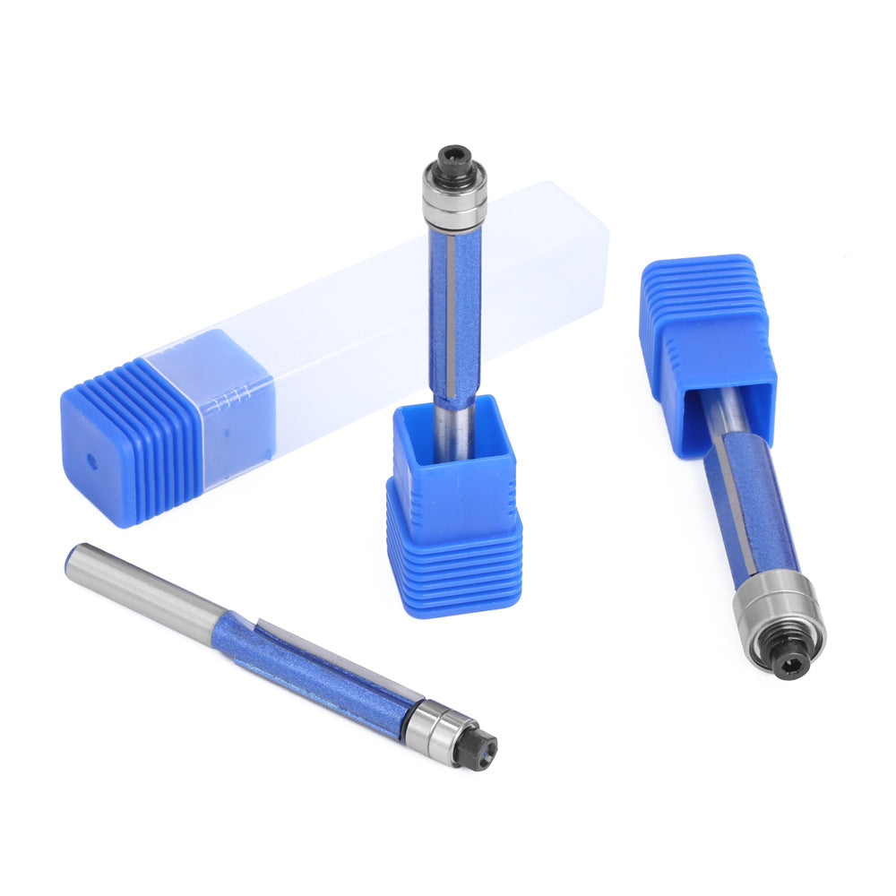 1Pc 1  /  4 Shank Milling Cutter Double Bearing Router Bit Woodworking Tools Carving Cutter - 1 / 4x5 / 16x30