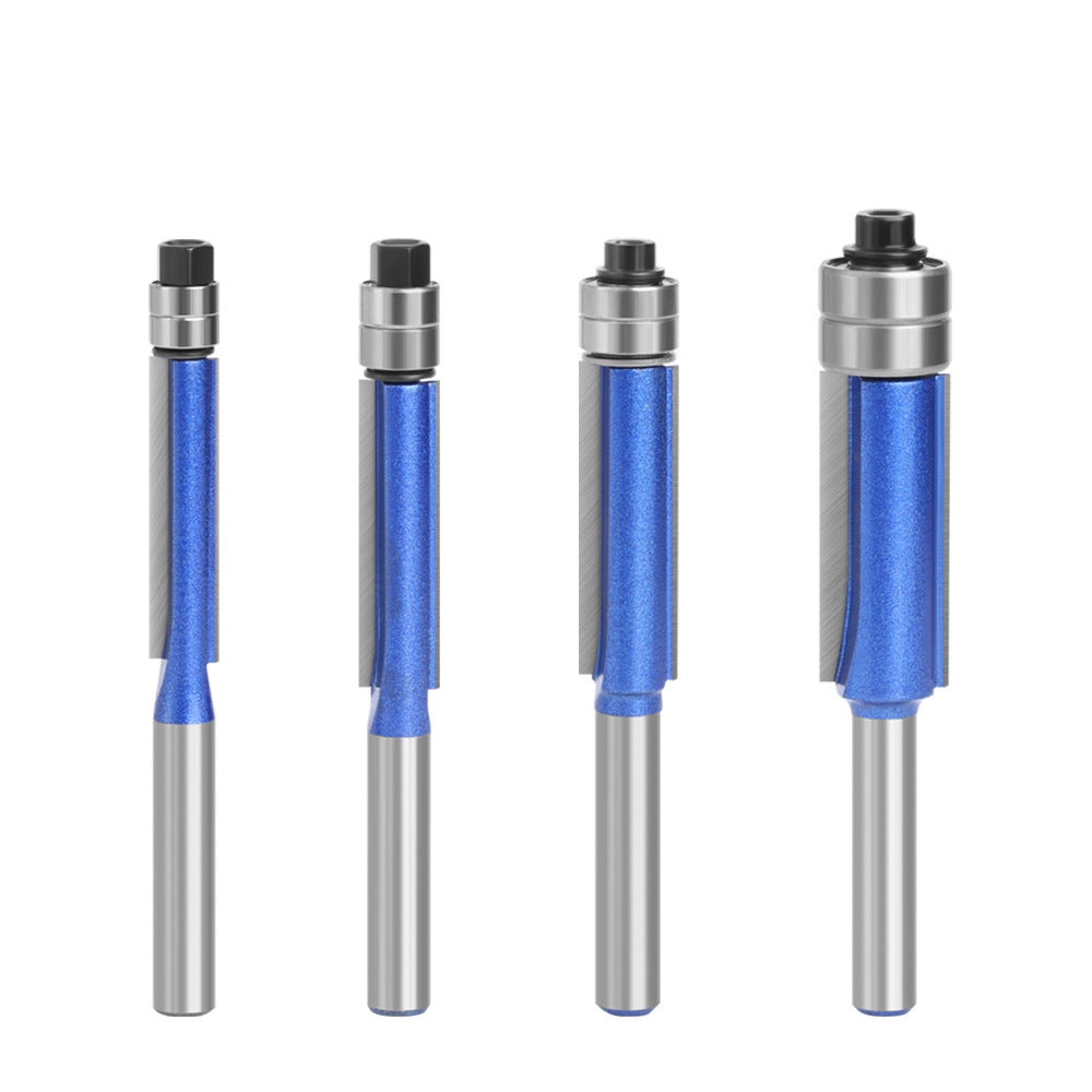 1Pc 1  /  4 Shank Milling Cutter Double Bearing Router Bit Woodworking Tools Carving Cutter - 1 / 4x5 / 16x30
