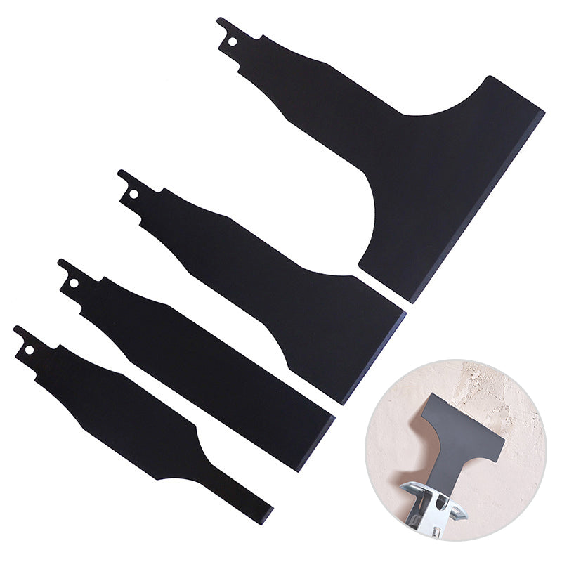 RUITOOL 4Pcs 10 / 30 / 50 / 100mm Alloy Steel Reciprocating Saw Scraper Blade Tile Cleaning Tool