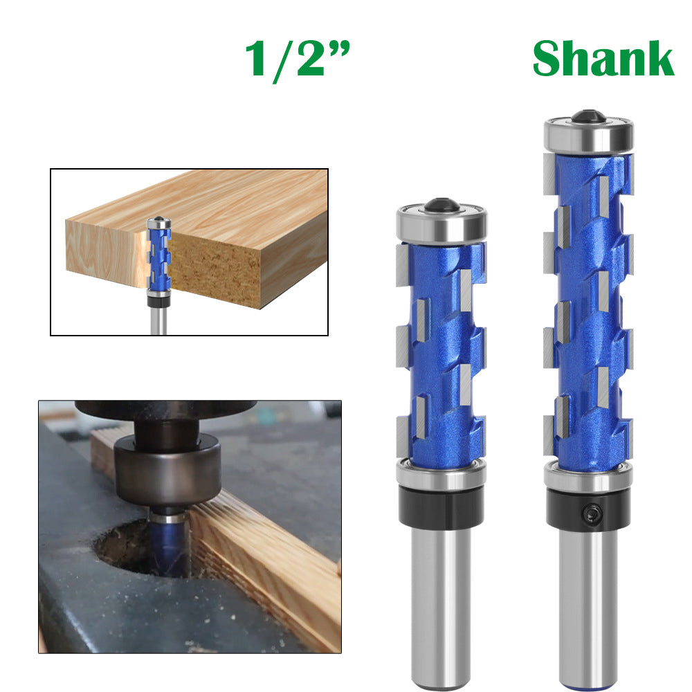 2Pcs / Set 1 / 2inch Shank Woodworker Milling Cutter Woodworking Router Bit Tools Carving Cutter Wood Engraving Tenon Cutter
