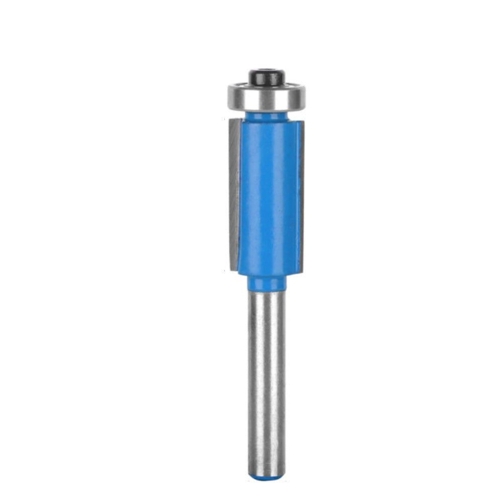 1 / 4 Inch Shank Tungsten Steel Alloy Cutter Wood Single Bearing Blue Straight Trimmers Router - 1 / 4x3 / 8x25.4