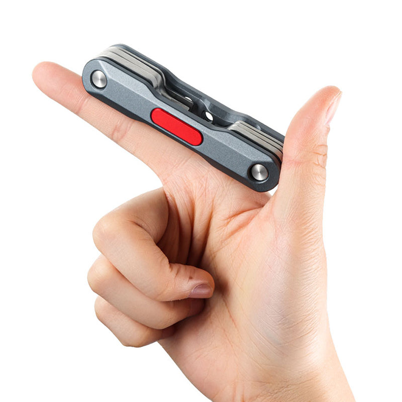 Uniqkart PT-18 Multi-function Folding Hex Key Set Portable Torx Star Key Wrenches Tool Kit Camera Mounting Accessories