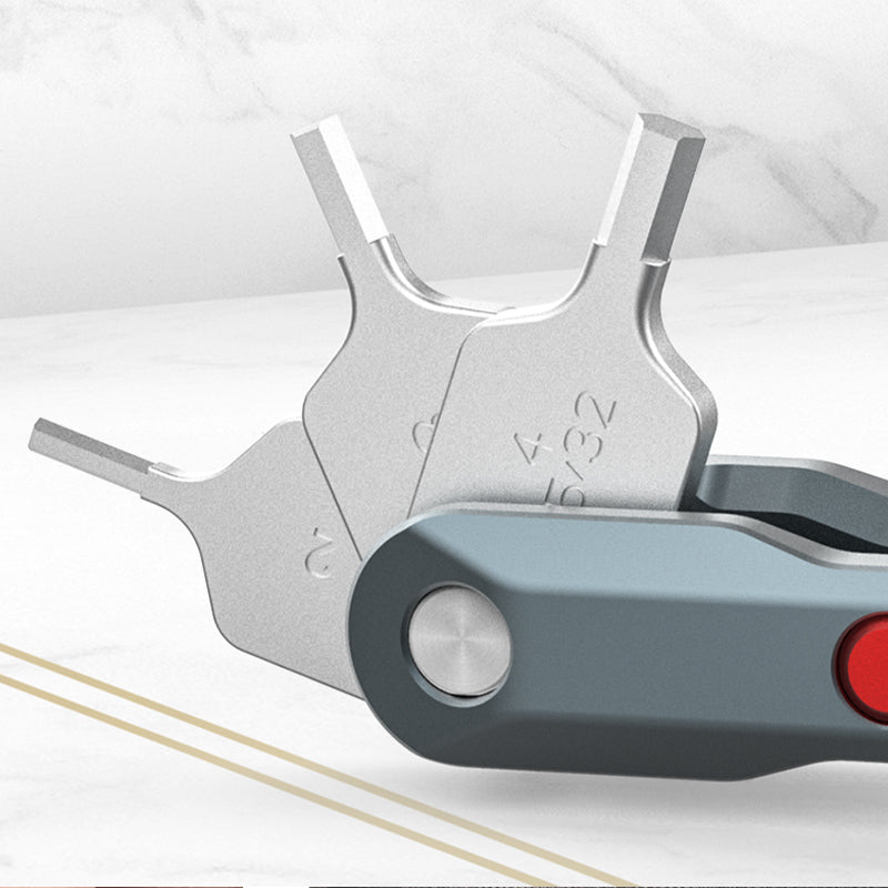 Uniqkart PT-18 Multi-function Folding Hex Key Set Portable Torx Star Key Wrenches Tool Kit Camera Mounting Accessories