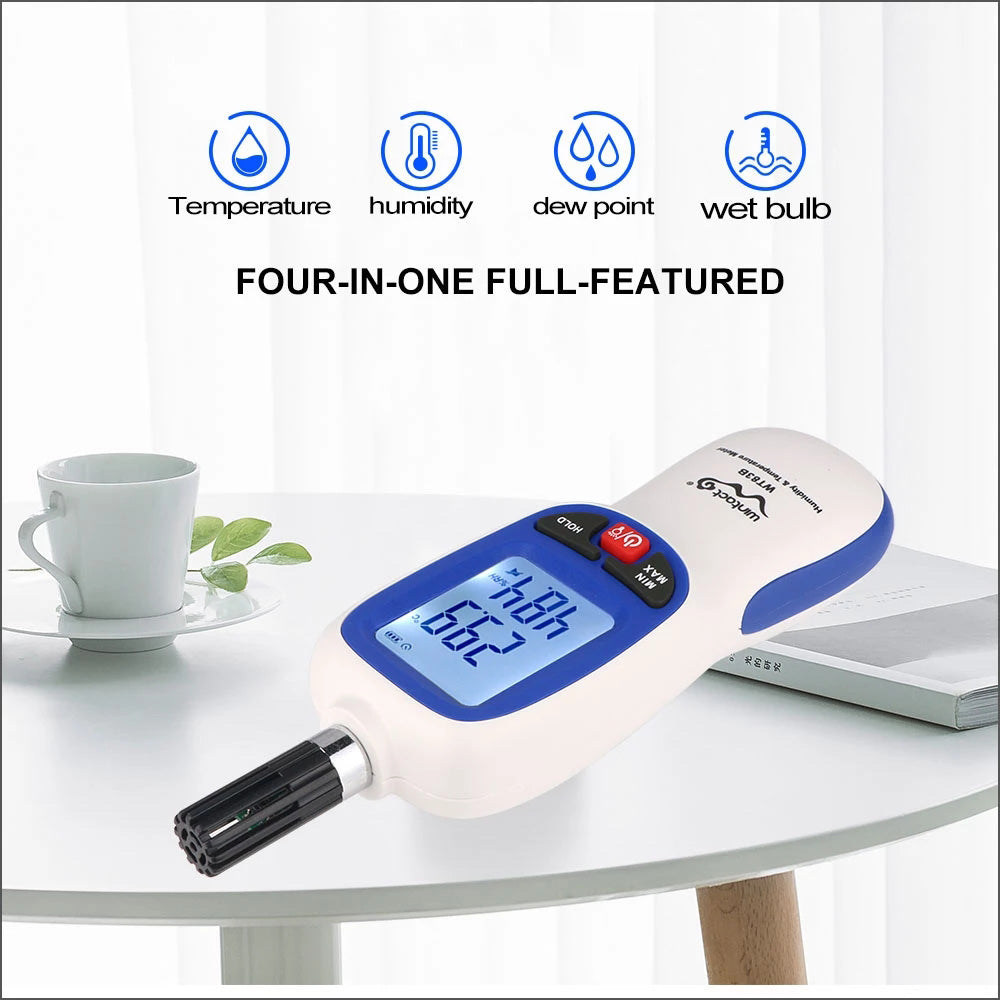 Uniqkart WT83 Digital Humidity Temperature Meter High Precision Hygrometer Thermometer