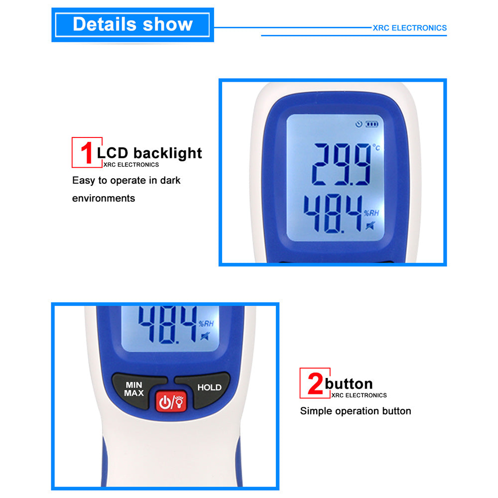 Uniqkart WT83 Digital Humidity Temperature Meter High Precision Hygrometer Thermometer