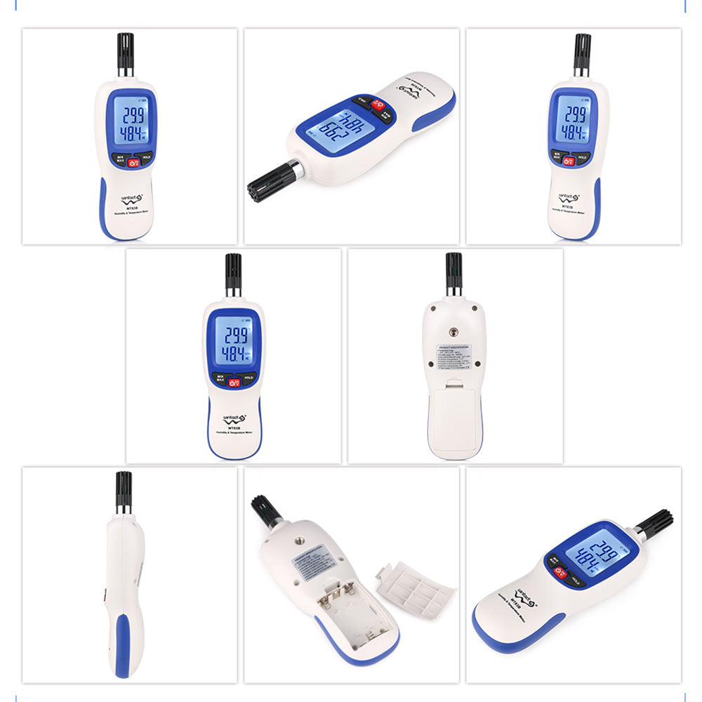 Uniqkart WT83 Digital Humidity Temperature Meter High Precision Hygrometer Thermometer