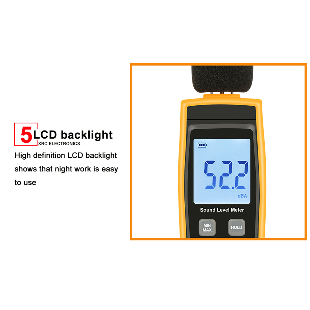 RZ RZ1359 Digital Sound Level Meter Decibels Noise Tester with LCD Screen