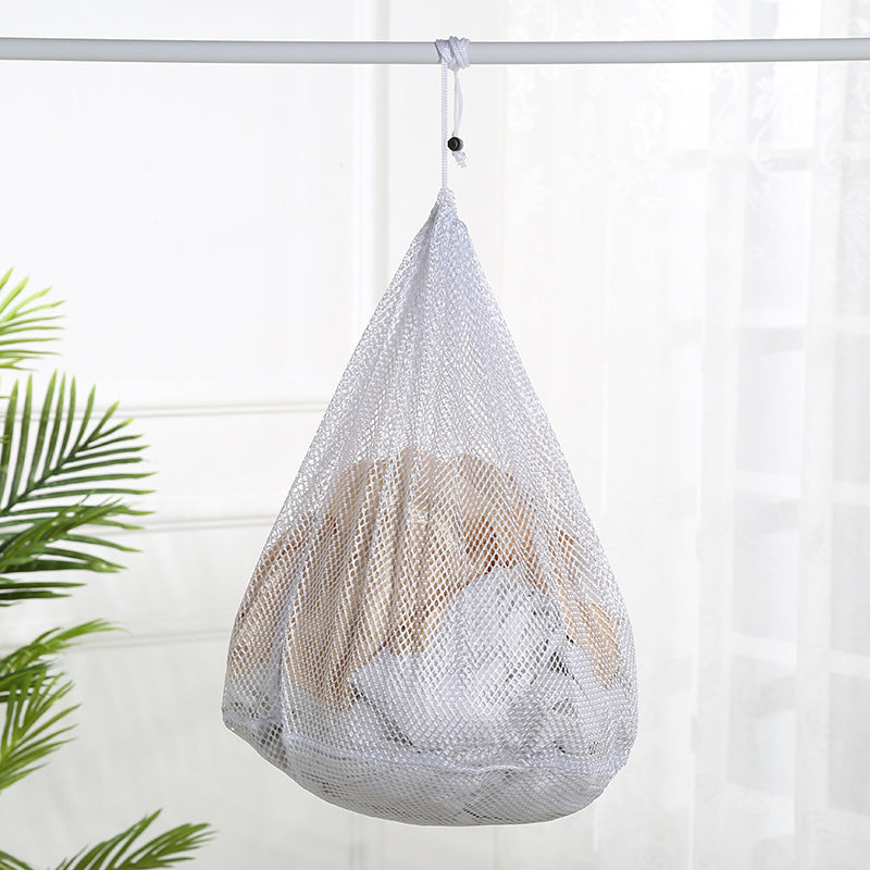 40x50cm Drawstring Washing Machine Laundry Bag Underwear Delicate Wash Bag (Thick Mesh)
