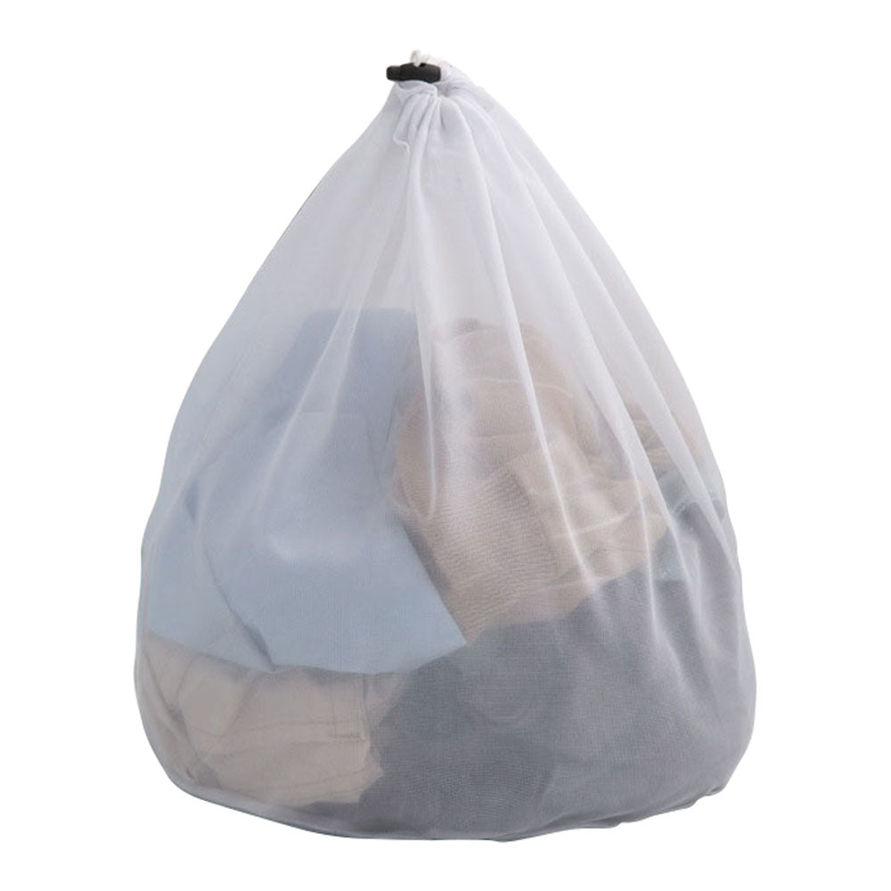40x50cm Reusable Underwear Delicate Wash Bag Drawstring Laundry Mesh Bag for Washing Machine (Thin Mesh)