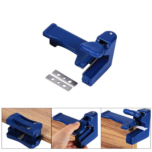Straight Edge Trimmer Woodworking Manual Edge Banding Machine Tool, with 2 Blades