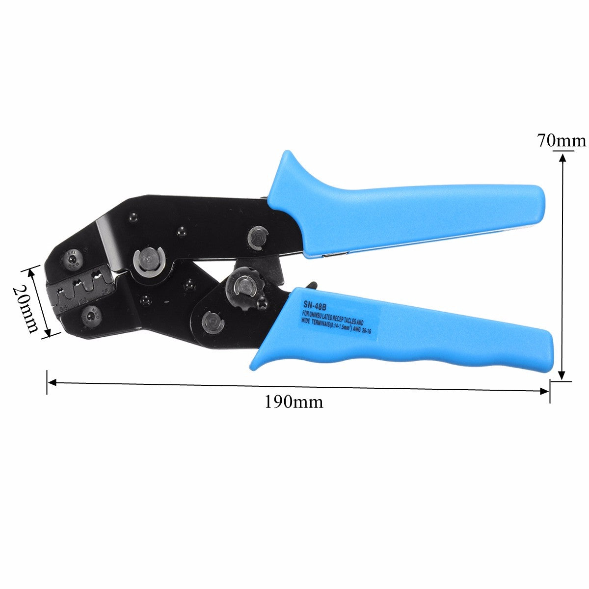 F08642 SN-48B Self-Adjusting Terminal Wire Cable Crimping Pliers Electrician Tool