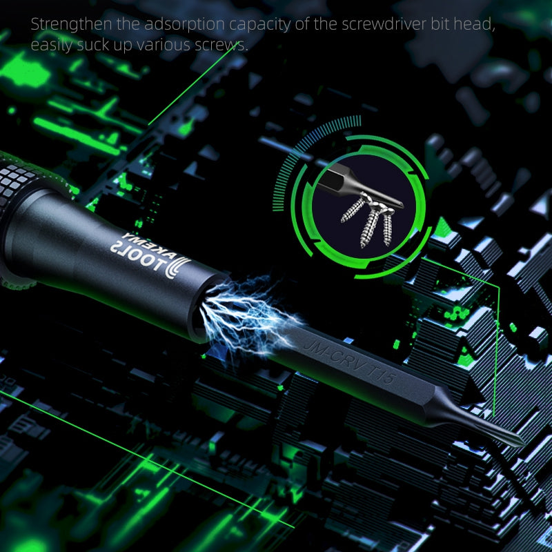 Jakemy JM-8187 Portable Precision Screwdriver Set for Glass, Cellphones Lightweight Repair Tools