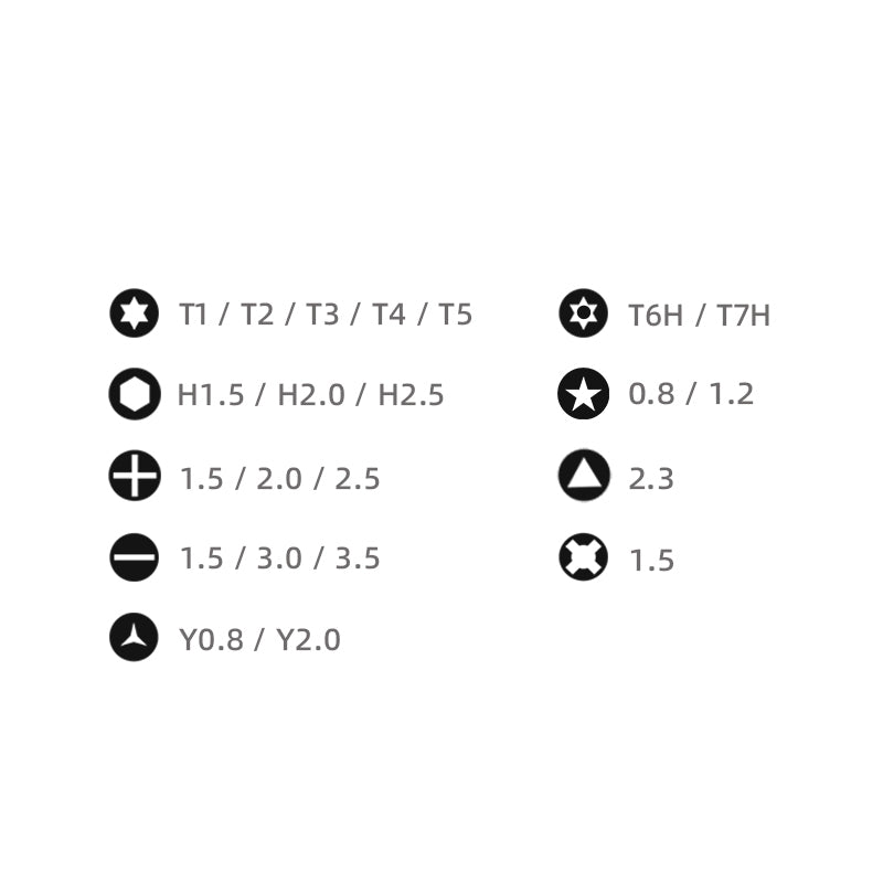 Jakemy JM-8185 Multifunction Screwdriver Bit Set for Glass, Cellphones Portable Assembly Repair Tools