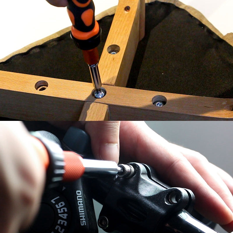 Jakemy JM-6124 Portable Screwdriver Combo Set with 45 Bits Household Multifunction Repair Tool Kit